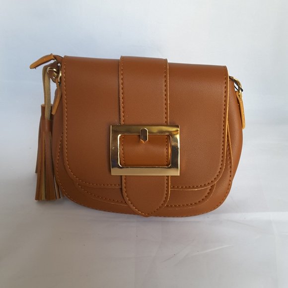 Handbags - FAUX LEATHER CROSSBODY PURSE
